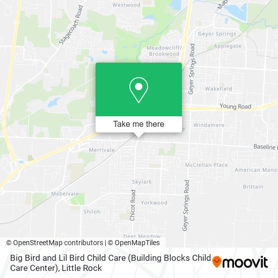 Mapa de Big Bird and Lil Bird Child Care (Building Blocks Child Care Center)