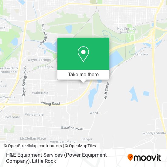 H&E Equipment Services (Power Equipment Company) map
