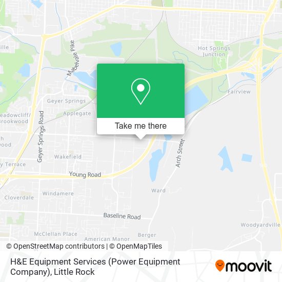 Mapa de H&E Equipment Services (Power Equipment Company)