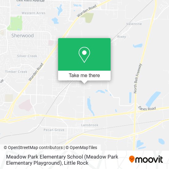 Meadow Park Elementary School map