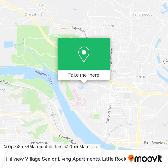 Hillview Village Senior Living Apartments map