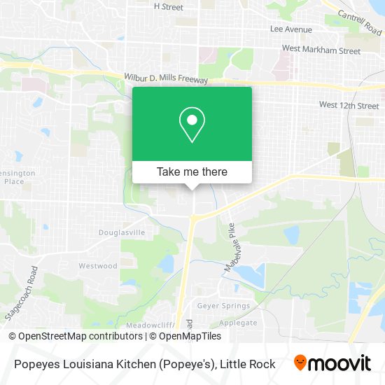 Mapa de Popeyes Louisiana Kitchen (Popeye's)