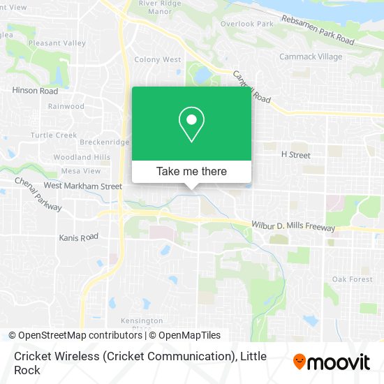 Mapa de Cricket Wireless (Cricket Communication)