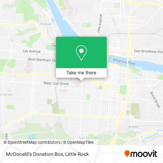 McDonald's Donation Box map