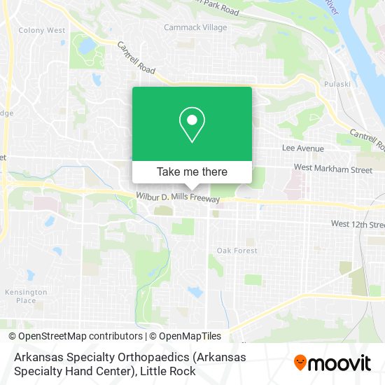 Arkansas Specialty Orthopaedics (Arkansas Specialty Hand Center) map