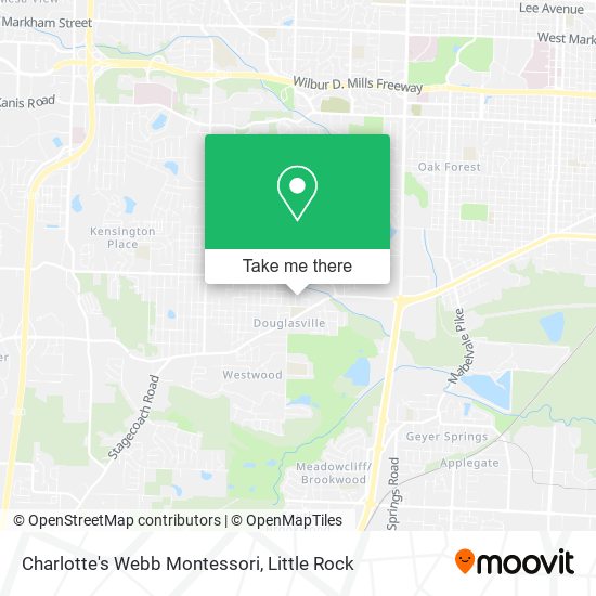 Mapa de Charlotte's Webb Montessori