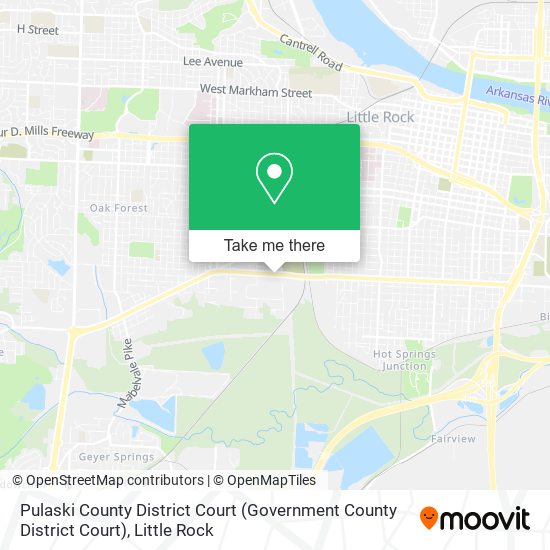 Mapa de Pulaski County District Court