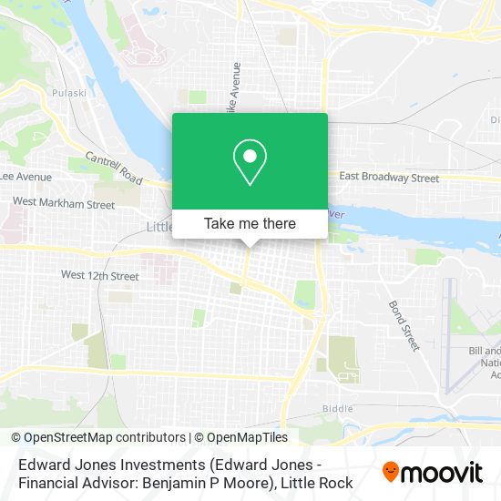 Mapa de Edward Jones Investments (Edward Jones - Financial Advisor: Benjamin P Moore)