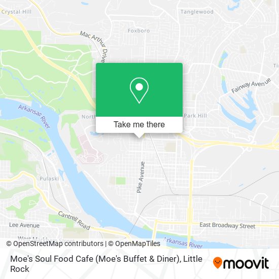 Mapa de Moe's Soul Food Cafe (Moe's Buffet & Diner)