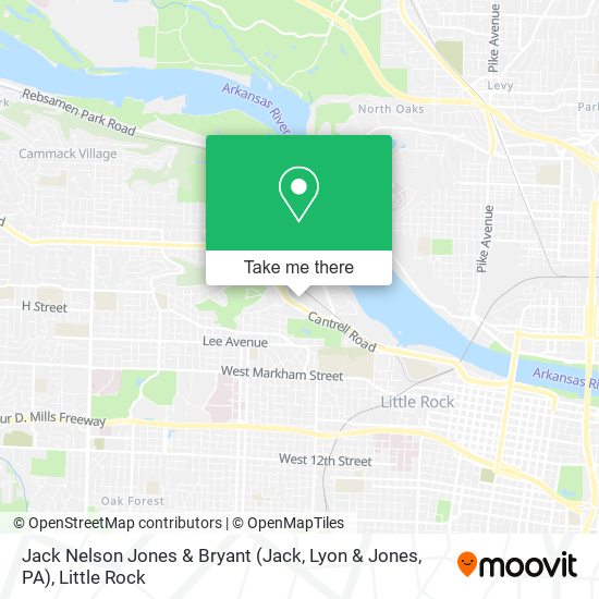 Mapa de Jack Nelson Jones & Bryant (Jack, Lyon & Jones, PA)