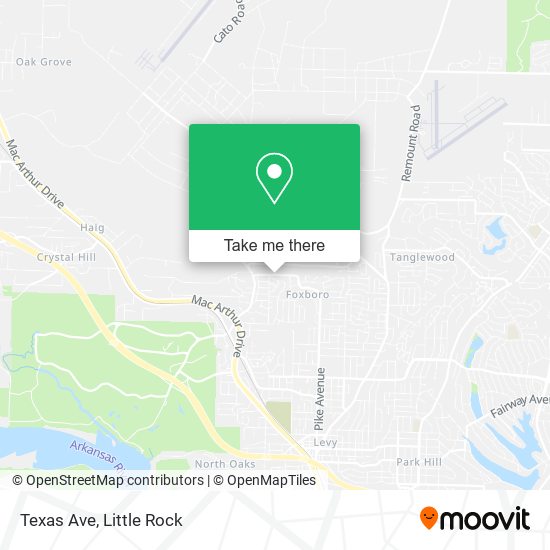 Texas Ave map