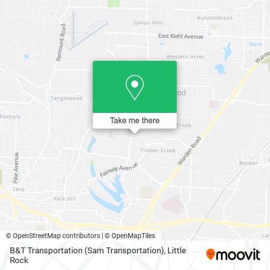 Mapa de B&T Transportation (Sam Transportation)