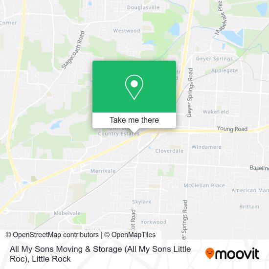 All My Sons Moving & Storage (All My Sons Little Roc) map