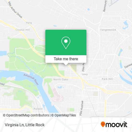 Virginia Ln map