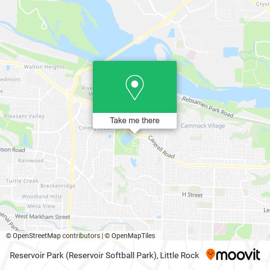 Reservoir Park (Reservoir Softball Park) map