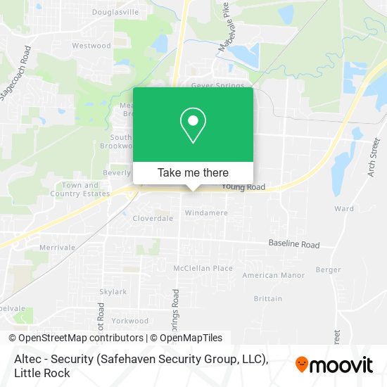 Altec - Security (Safehaven Security Group, LLC) map