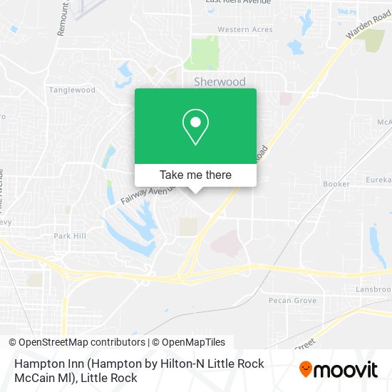 Mapa de Hampton Inn (Hampton by Hilton-N Little Rock McCain Ml)