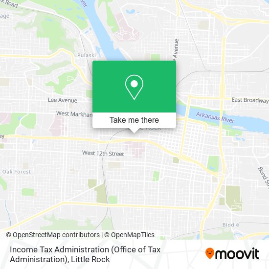 Mapa de Income Tax Administration (Office of Tax Administration)