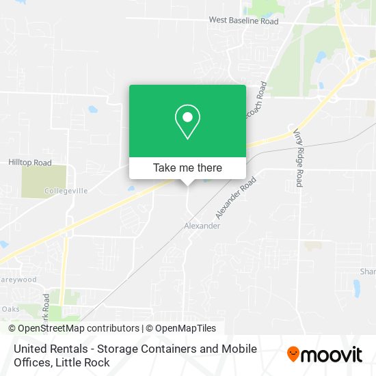 Mapa de United Rentals - Storage Containers and Mobile Offices