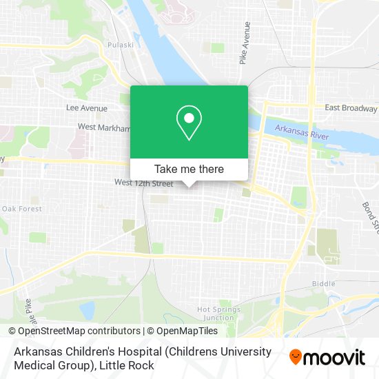 Mapa de Arkansas Children's Hospital (Childrens University Medical Group)