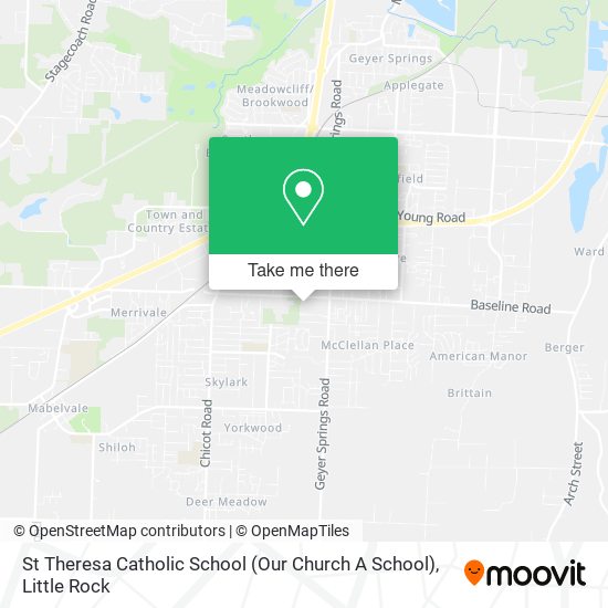 Mapa de St Theresa Catholic School (Our Church A School)