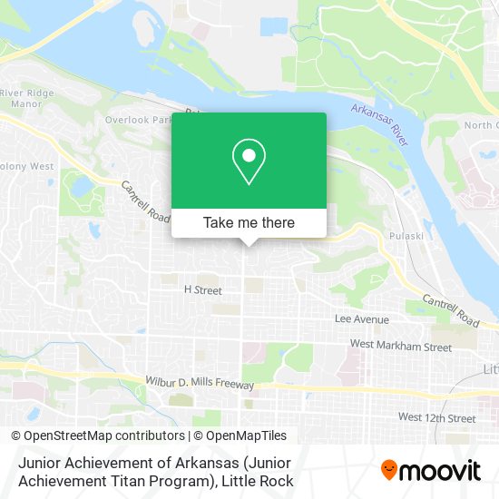 Mapa de Junior Achievement of Arkansas (Junior Achievement Titan Program)