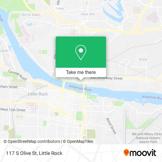 117 S Olive St map