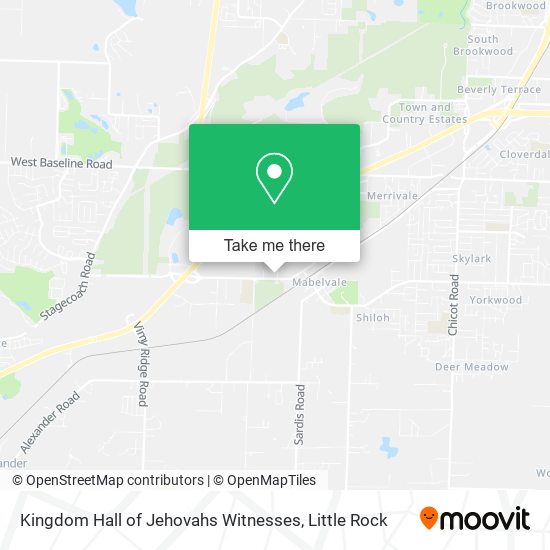 Mapa de Kingdom Hall of Jehovahs Witnesses