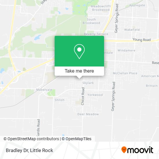 Bradley Dr map