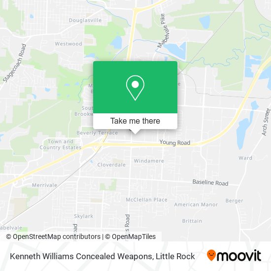 Kenneth Williams Concealed Weapons map