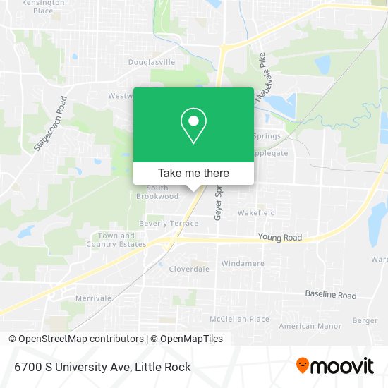Mapa de 6700 S University Ave