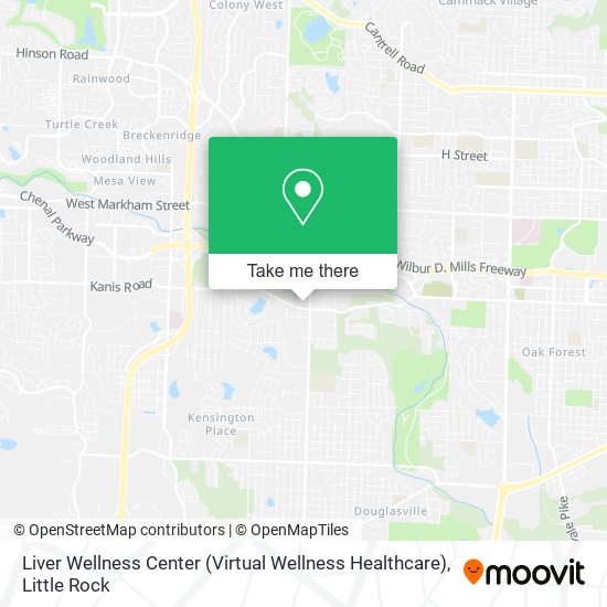 Mapa de Liver Wellness Center (Virtual Wellness Healthcare)