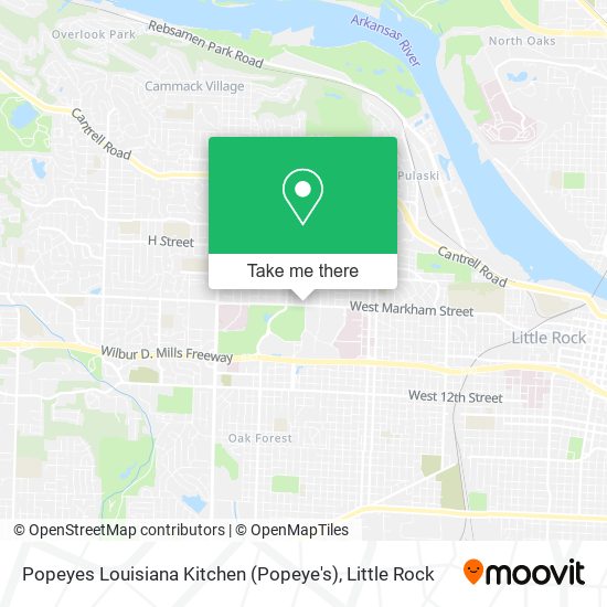 Mapa de Popeyes Louisiana Kitchen (Popeye's)