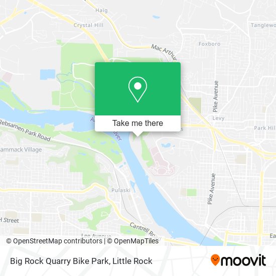Mapa de Big Rock Quarry Bike Park
