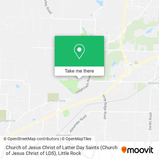 Mapa de Church of Jesus Christ of Latter Day Saints (Church of Jesus Christ of LDS)