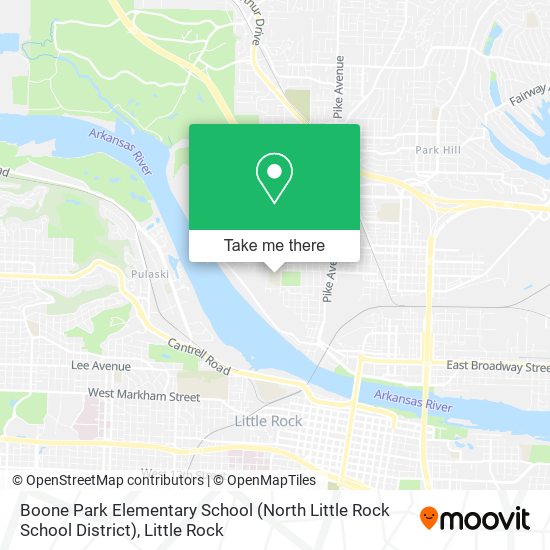 Mapa de Boone Park Elementary School (North Little Rock School District)