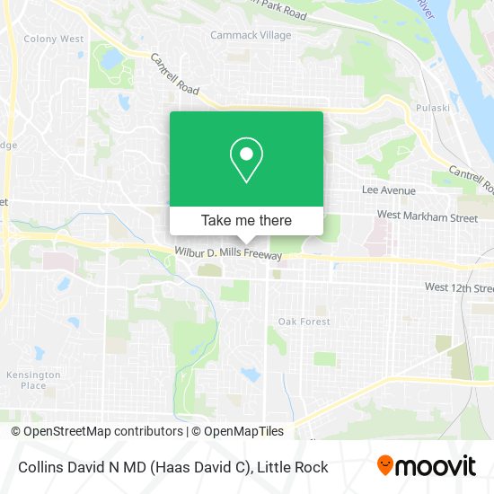 Collins David N MD (Haas David C) map