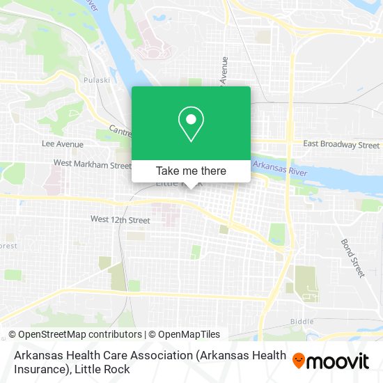 Mapa de Arkansas Health Care Association (Arkansas Health Insurance)