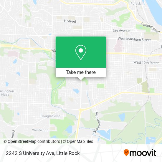 Mapa de 2242 S University Ave