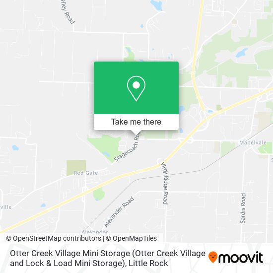 Mapa de Otter Creek Village Mini Storage (Otter Creek Village and Lock & Load Mini Storage)