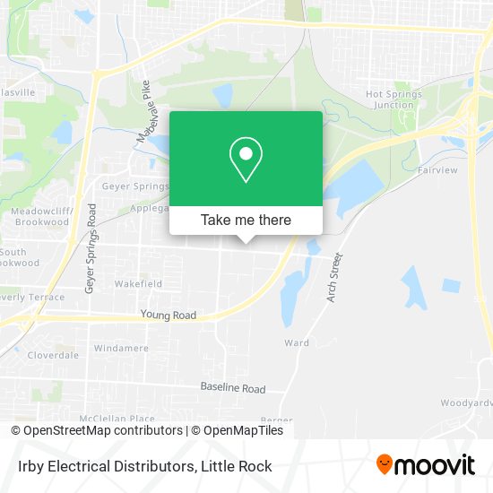 Irby Electrical Distributors map