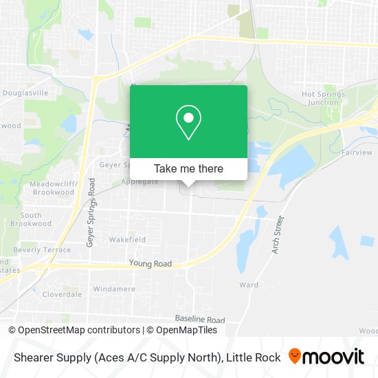 Mapa de Shearer Supply (Aces A / C Supply North)