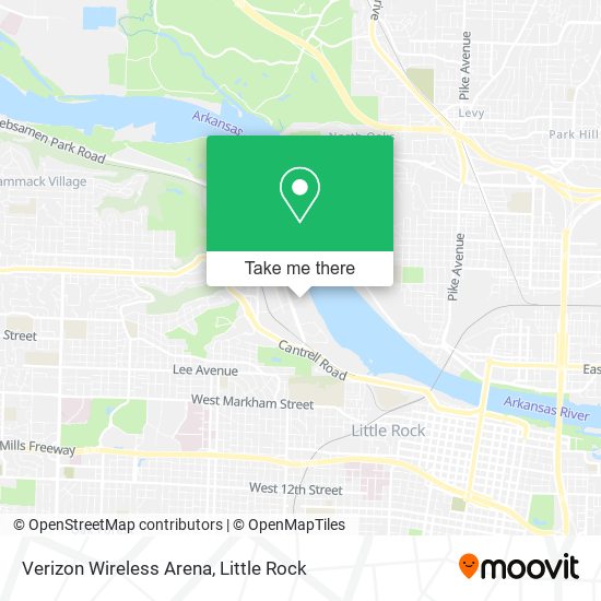 Mapa de Verizon Wireless Arena