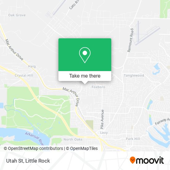 Mapa de Utah St