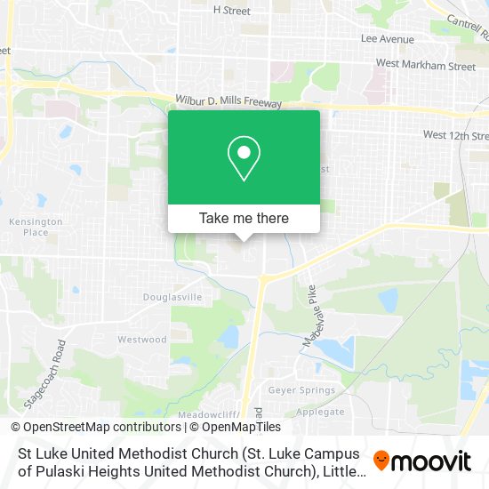 St Luke United Methodist Church (St. Luke Campus of Pulaski Heights United Methodist Church) map