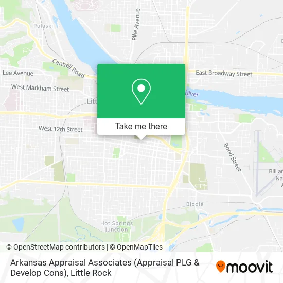Mapa de Arkansas Appraisal Associates (Appraisal PLG & Develop Cons)