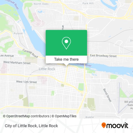 City of Little Rock map