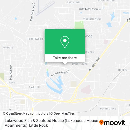 Mapa de Lakewood Fish & Seafood House (Lakehouse House Apartments)