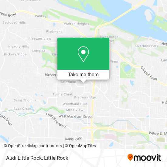 Audi Little Rock map