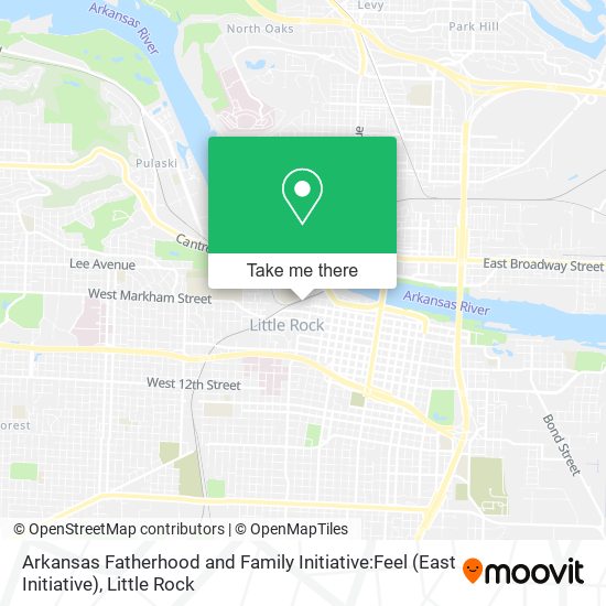 Arkansas Fatherhood and Family Initiative:Feel (East Initiative) map